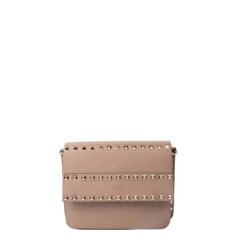 Picture of Valentino Cross Body Rockstud Camera Bag in Pink, Leather