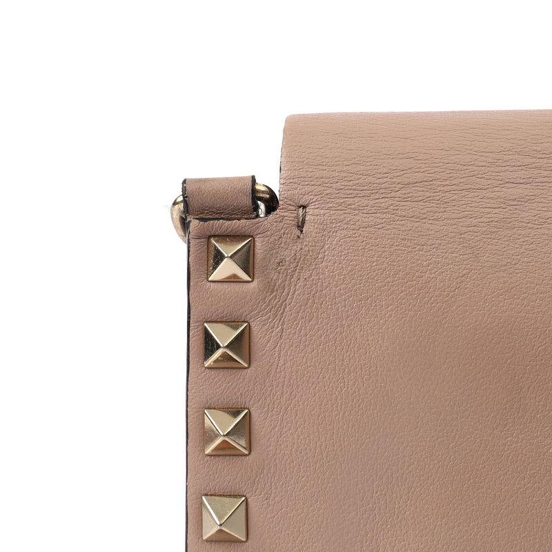 Picture of Valentino Cross Body Rockstud Camera Bag in Pink, Leather