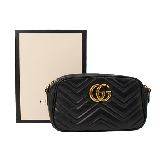 Picture of Gucci Cross Body Marmont Shoulder Bag - Small in Black, Leather