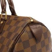 Picture of Louis Vuitton Top Handle Speedy 30 in Damier Ebene, Canvas