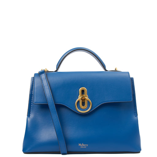Picture of Mulberry Top Handle Seaton in Blue, Calfskin Leather
