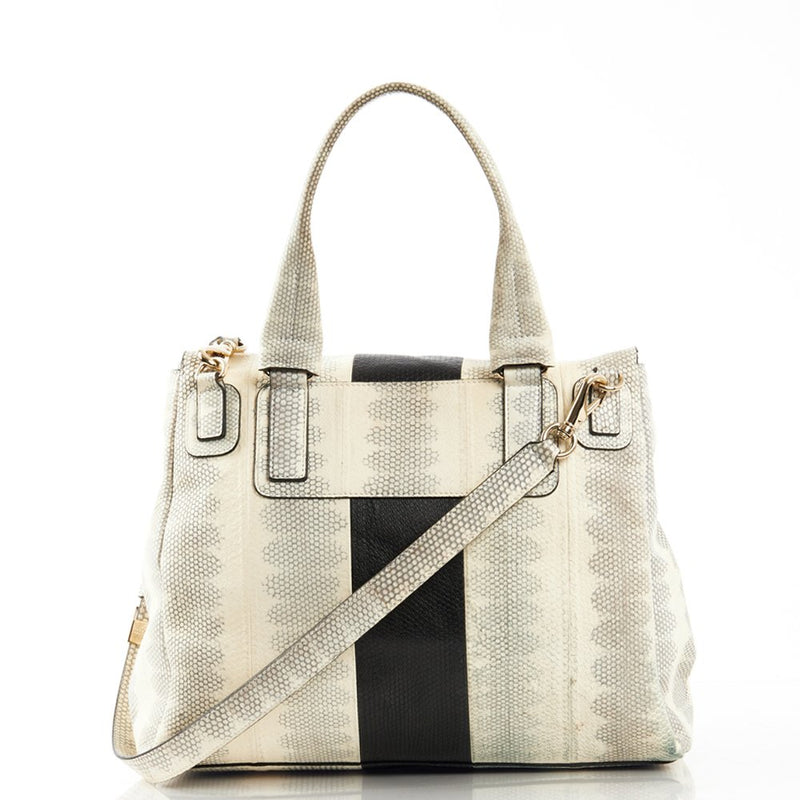 Picture of Givenchy Tote Pandora - Medium in Storm Gray, Exotic Effect Leather