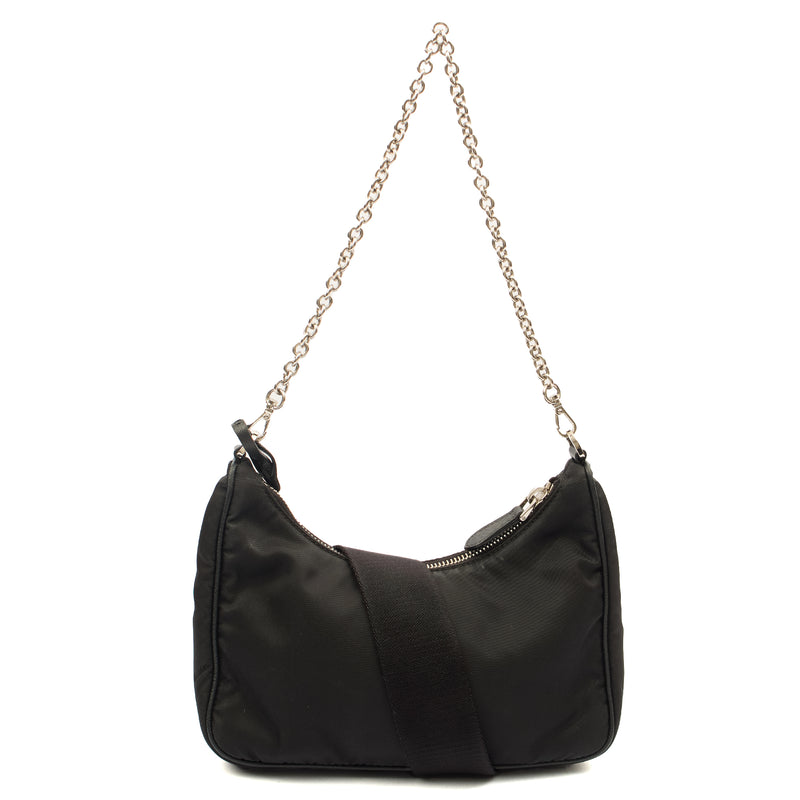 Picture of Prada Cross Body Re-Edition 2000 Shoulder Bag in Black, Nylon