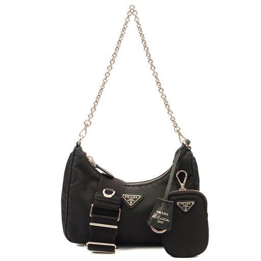 Picture of Prada Cross Body Re-Edition 2000 Shoulder Bag in Black, Nylon