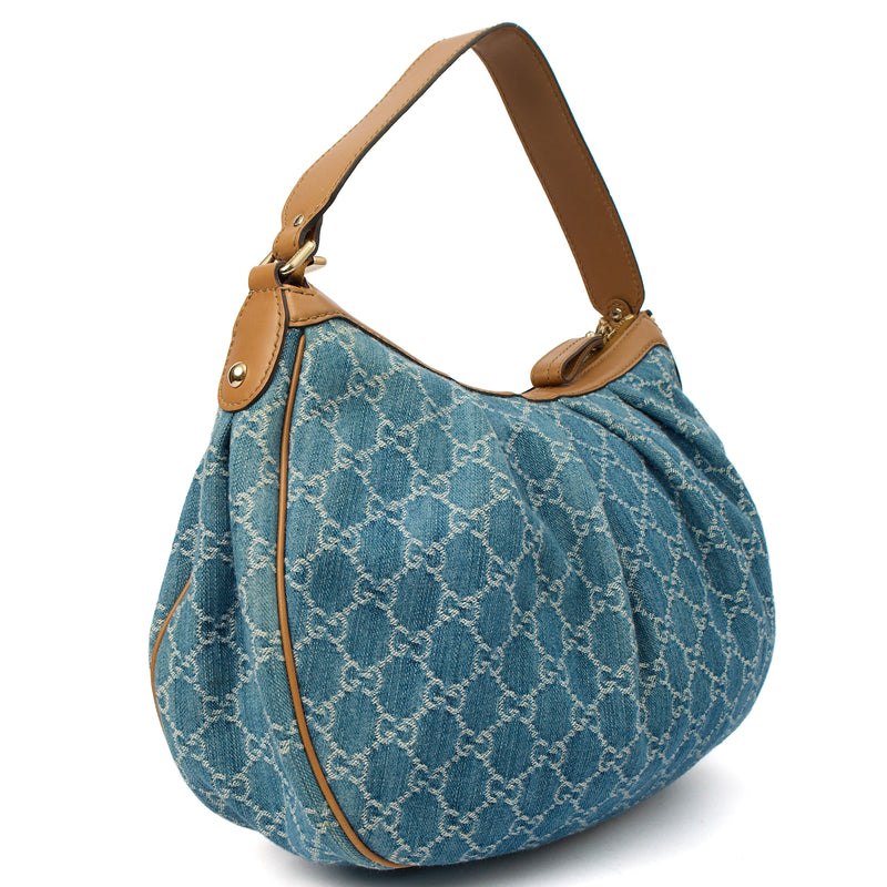 Picture of Gucci Shoulder Bag Sukey Tote Bag Medium in Blue, Fabric