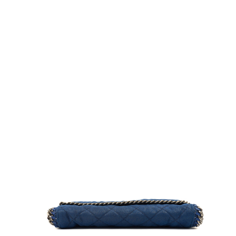 Picture of Stella McCartney Cross Body Falabella Fold Over Tote in Blue, Fabric