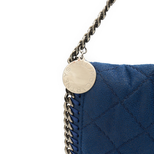 Picture of Stella McCartney Cross Body Falabella Fold Over Tote in Blue, Fabric