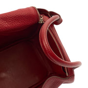 Picture of Hermes Cross Body Lindy 30 in Rouge Casaque, Clemence Leather