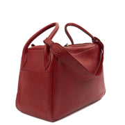 Picture of Hermes Cross Body Lindy 30 in Rouge Casaque, Clemence Leather