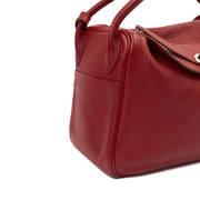 Picture of Hermes Cross Body Lindy 30 in Rouge Casaque, Clemence Leather