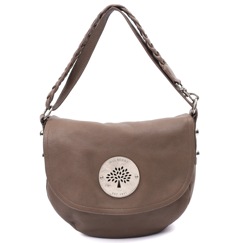 Picture of Mulberry Cross Body Daria Satchel in Clay, Calfskin Leather