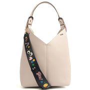 Picture of Anya Hindmarch Shoulder Bag Build a Bag - Small in Grey, Pony Skin