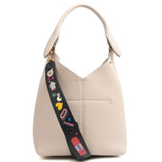 Picture of Anya Hindmarch Shoulder Bag Build a Bag - Small in Grey, Pony Skin