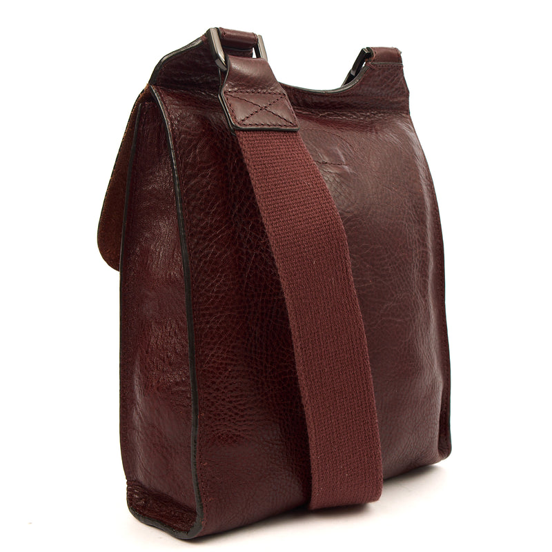 Picture of Mulberry Cross Body Antony in Oxblood, Calfskin Leather
