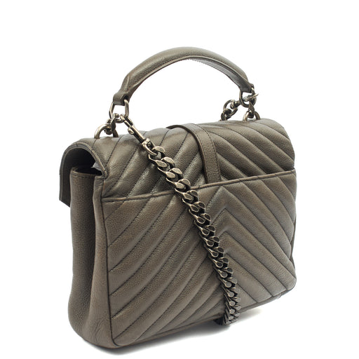 Picture of Saint Laurent Cross Body Envelope - Medium in Grey, Leather