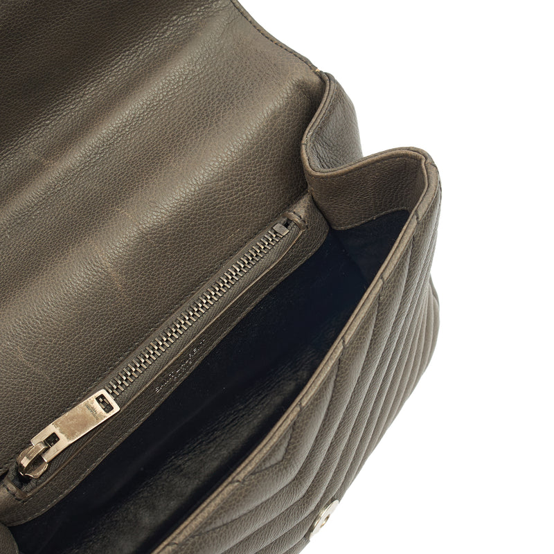 Picture of Saint Laurent Cross Body Envelope - Medium in Grey, Leather