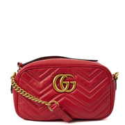 Picture of Gucci Cross Body Marmont Shoulder Bag - Small in Red, Leather