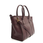 Picture of Mulberry Top Handle Zipped Bayswater in Oxblood, Calfskin Leather
