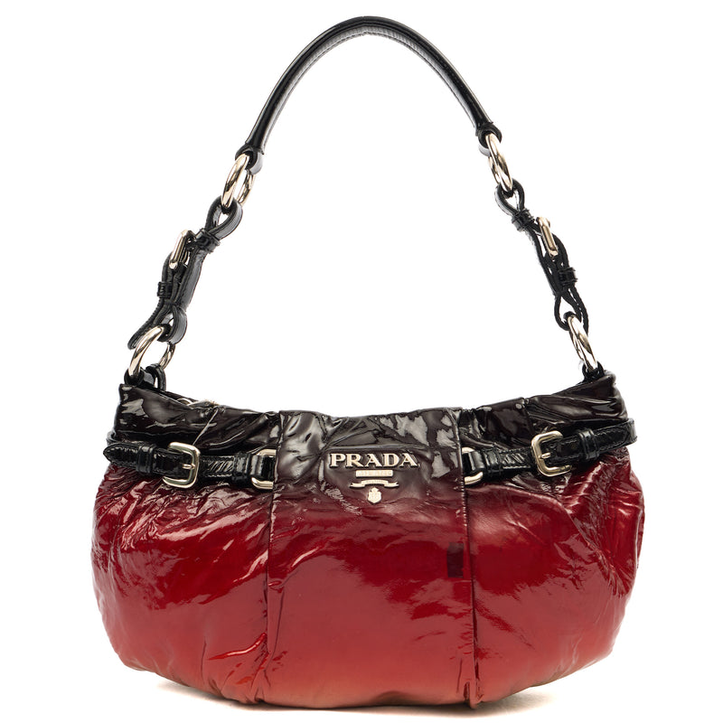 Picture of Prada Shoulder Bag Shoulder Bag in Red, Patent Leather