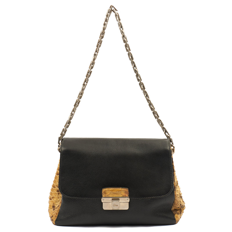 Picture of Christian Dior Shoulder Bag Diorling - Small in Black, Exotic Effect Leather