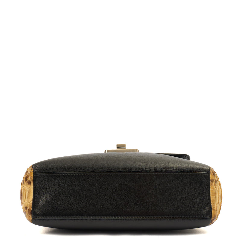 Picture of Christian Dior Shoulder Bag Diorling - Small in Black, Exotic Effect Leather