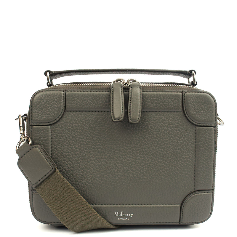Picture of Mulberry Cross Body Belgrave - Crossbody Messenger in Charcoal Grey, Leather