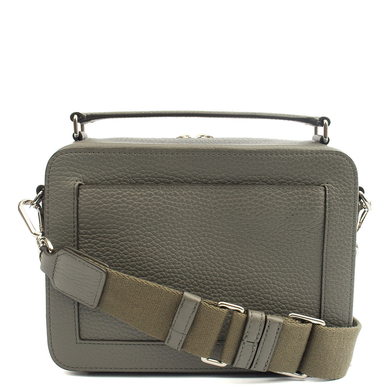 Picture of Mulberry Cross Body Belgrave - Crossbody Messenger in Charcoal Grey, Leather