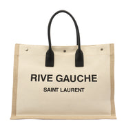 Picture of Saint Laurent Tote Rive Gauche Tote in Neutral, Fabric
