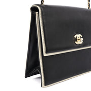 Picture of Chanel Shoulder Bag Flap Bag in Black, Calfskin Leather
