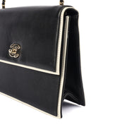 Picture of Chanel Shoulder Bag Flap Bag in Black, Calfskin Leather