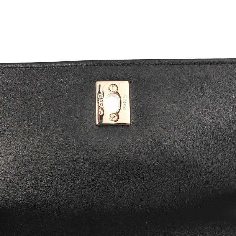 Picture of Chanel Shoulder Bag Flap Bag in Black, Calfskin Leather