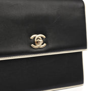 Picture of Chanel Shoulder Bag Flap Bag in Black, Calfskin Leather