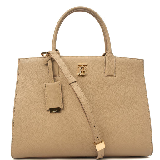 Picture of Burberry Tote Frances Tote in Neutral, Leather