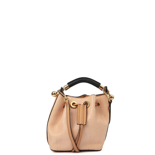 Picture of Chloe Bucket Bag Tote in Pink, Exotic Effect Leather