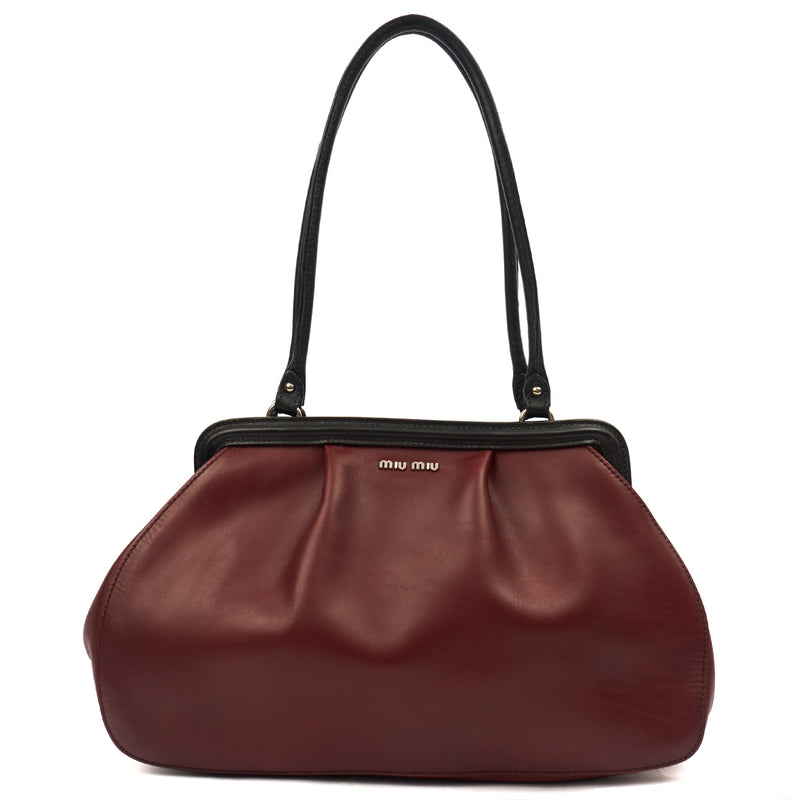 Picture of Miu Miu Tote Tote in Red, Leather