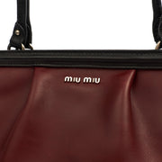 Picture of Miu Miu Tote Tote in Red, Leather