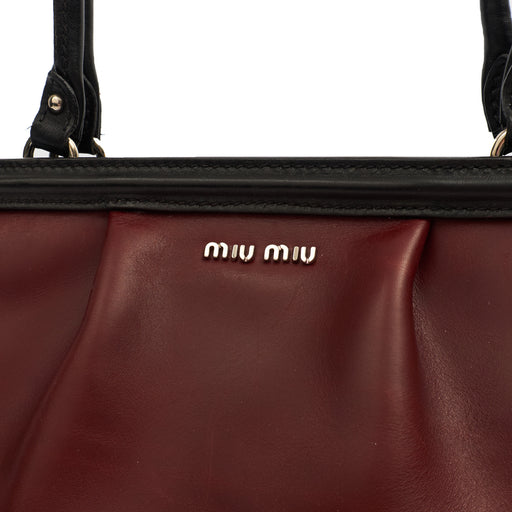 Picture of Miu Miu Tote Tote in Red, Leather