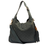Picture of Gucci Tote Bamboo Shoulder in Blue, Leather