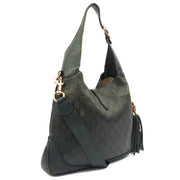 Picture of Gucci Tote Bamboo Shoulder in Blue, Leather