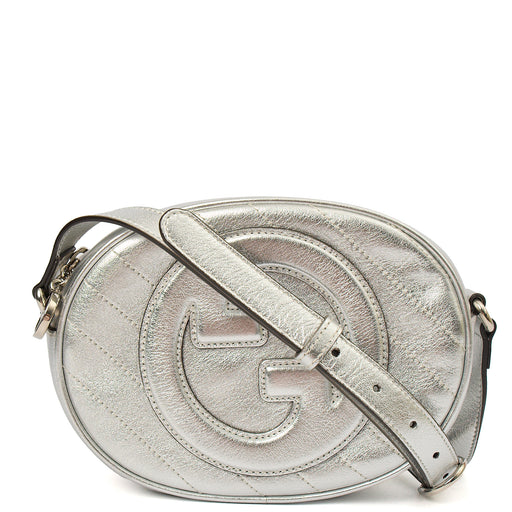 Picture of Gucci Cross Body Blondie Clutch in Metallic, Leather