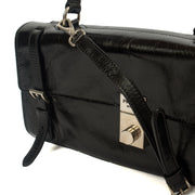 Picture of Prada Top Handle Saffiano Soft in Black, Patent Leather