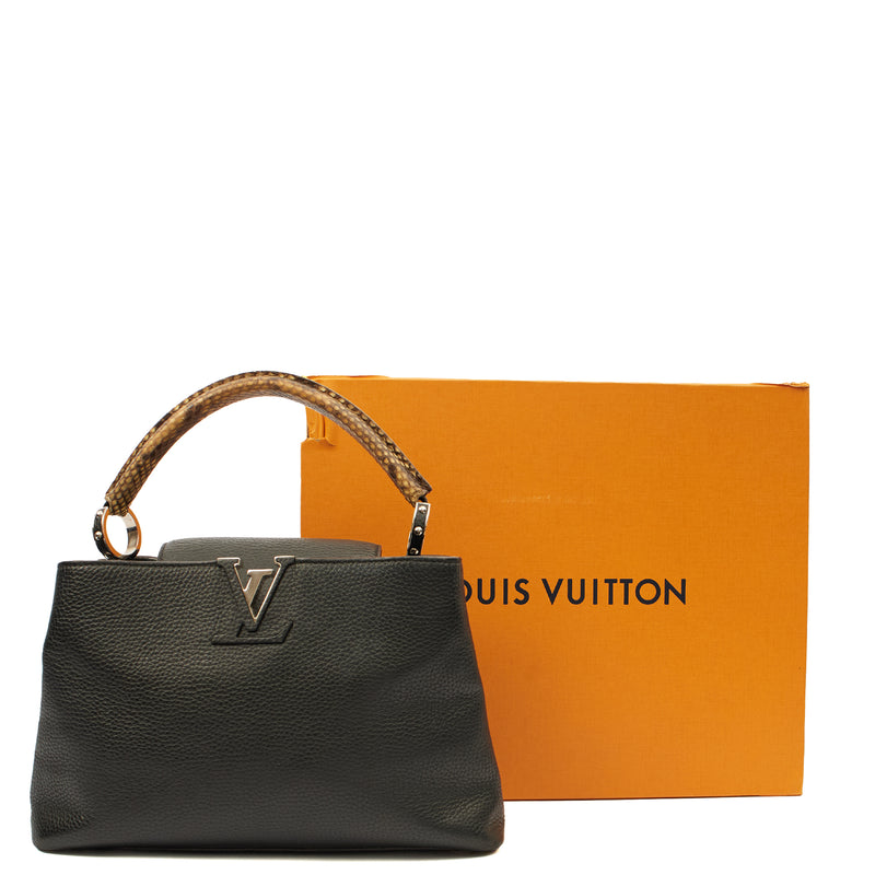 Picture of Louis Vuitton Tote Capucines MM in Black, Leather