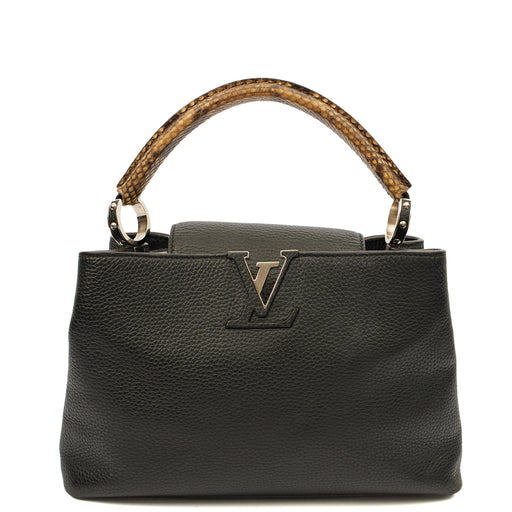 Picture of Louis Vuitton Tote Capucines MM in Black, Leather