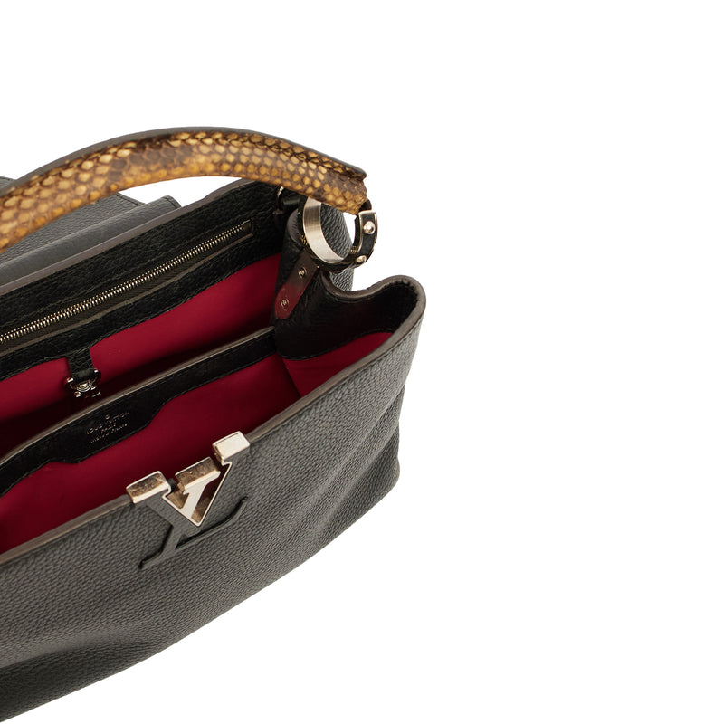 Picture of Louis Vuitton Tote Capucines MM in Black, Leather