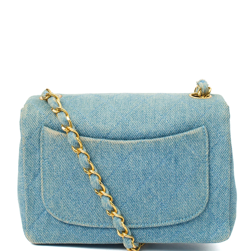 Picture of Chanel Mini Bag Classic - Mini (Square) in Blue, Fabric