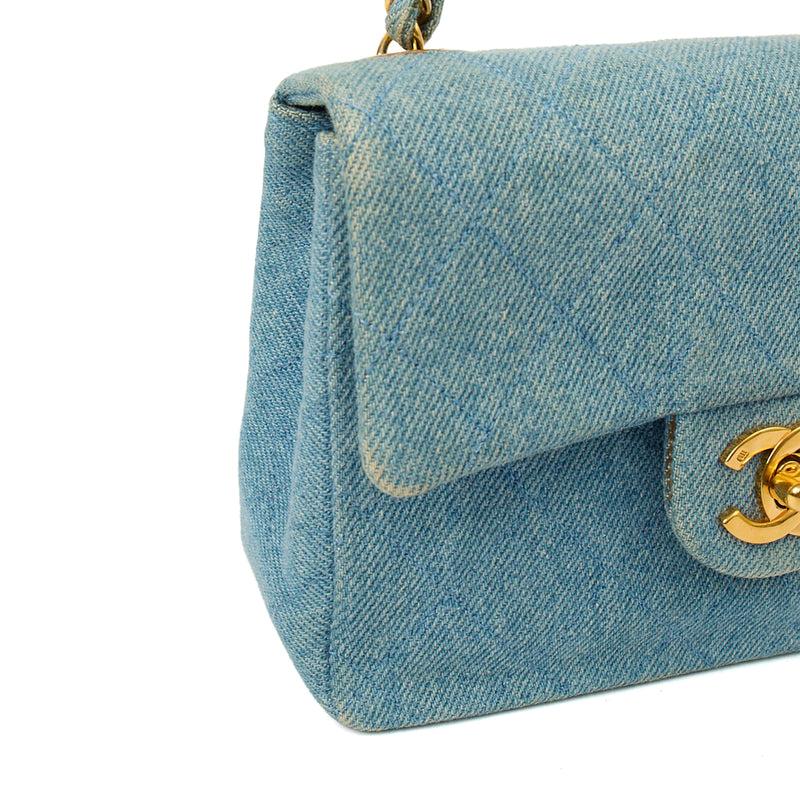 Picture of Chanel Mini Bag Classic - Mini (Square) in Blue, Fabric