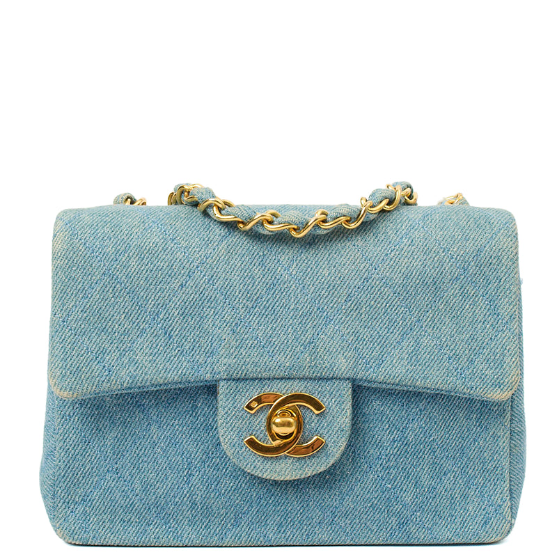 Picture of Chanel Mini Bag Classic - Mini (Square) in Blue, Fabric