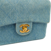 Picture of Chanel Mini Bag Classic - Mini (Square) in Blue, Fabric