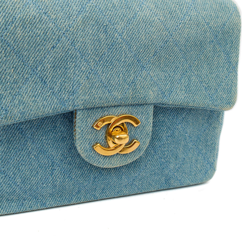 Picture of Chanel Mini Bag Classic - Mini (Square) in Blue, Fabric