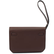 Picture of Hermes Clutch Kelly Depeches 25 in Rouge Sellier, Evercolour